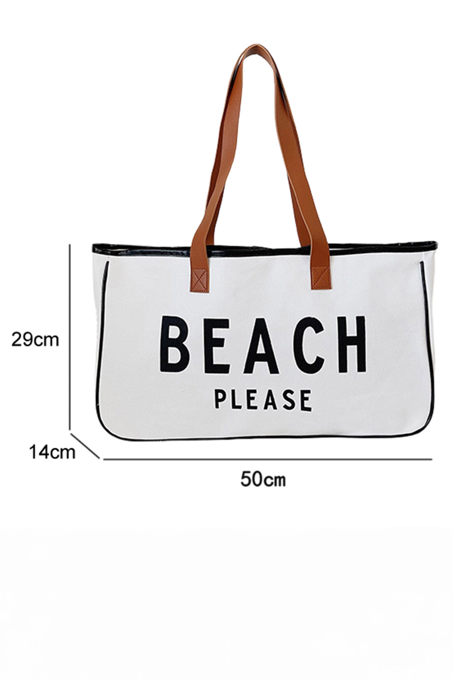 White Canvas Road Trip Tote Bag