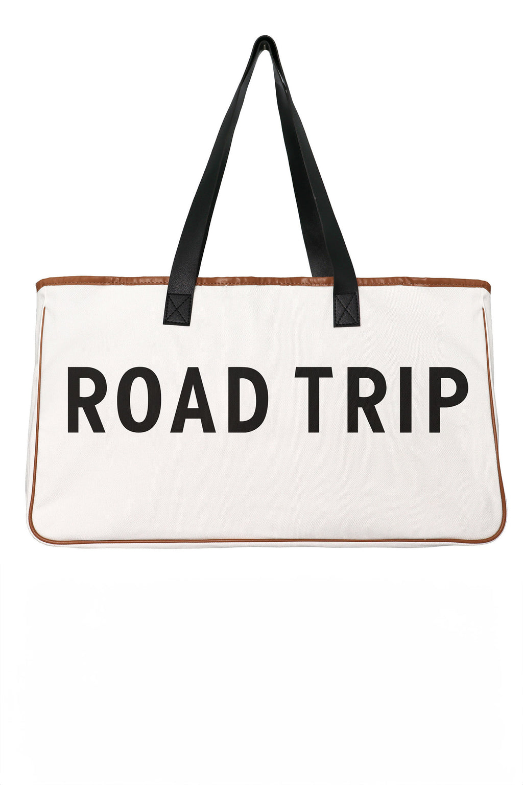 White Canvas Road Trip Tote Bag