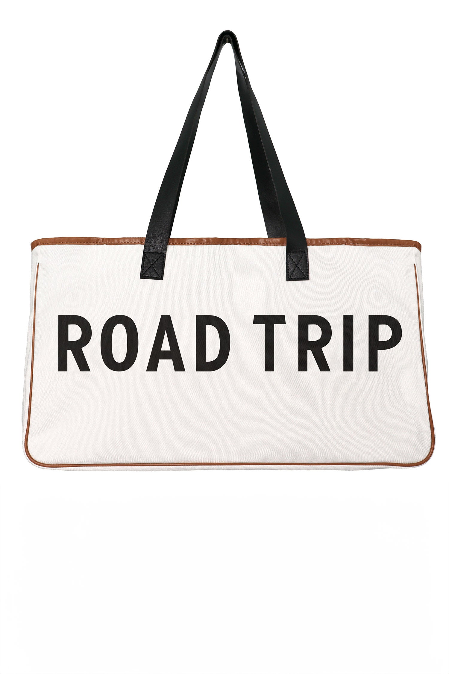 White Canvas Road Trip Tote Bag